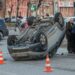 У Дніпрі авто перекинулося на дах (ФОТО.ВІДЕО)