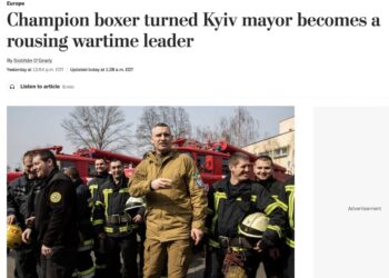 «Росіяни воюють за гроші, а українці за свої сім’ї та майбутнє країни», – Кличко розповів Washington Post, чому Київ не взяли