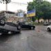 У Дніпрі автомобіль перекинувся на дах: подробиці від рятувальників (ФОТО)