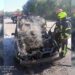 Тушили шестеро рятувальників: у селищі Слобожанське загорівся легковик (ФОТО)