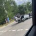 У результаті зіткнення автівка перевернулся на дах: у Дніпрі сталася чергова ДТП