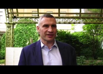 Зустріч Віталія Кличка iз канцлером Нiмеччини Шольцем
