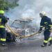 У Дніпрі під час руху спалахнула автівка (ФОТО)