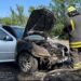 У Кривому Розі під час руху загорівся легковик 