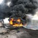 Рятувальники показали нові вражаючі фото з місця масштабної пожежі на нафтобазі Кривого Рогу