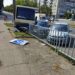 У Дніпрі автобус без гальм протаранив автівки та паркан: відео з місця ДТП