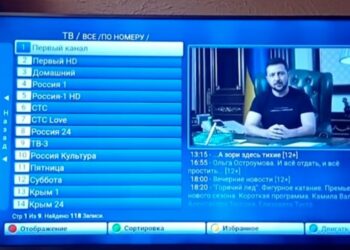 У Криму в телеефір запустили ролик з Зеленським, де він закликає мобілізованих здаватися в полон