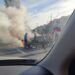 У Дніпрі посеред дороги запалала автівка (ФОТО)