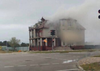 В Енергодарі «прилетіло» у готель, де відпочивали окупанти (ФОТО)