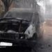 У Кривому Розі горів мікроавтобус