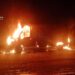 У Верхньодніпровську вщент згоріла автівка, яка запалала під час руху