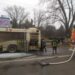 У Кривому Розі під час руху загорівся автобус з пасажирами