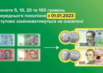 Відсьогодні Нацбанк розпочав вилучати з обігу низку паперових банктнот