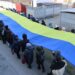 У Слобожанській громаді на День єднання розгорнули 100 метровий український прапор