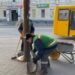 У Павлограді дівчата побили урни для сміття