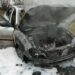На приватному подвір’ї у Павлоградському районі вщент згоріла автівка