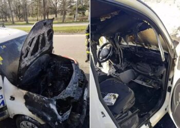 У Кам’янському на ходу загорілася іномарка
