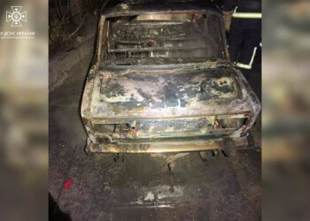 У Синельниківському районі вщент згоріла автівка