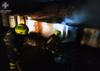 У Кривому Розі сталася пожежа в господарчих спорудах: вогнеборці виявили обгоріле тіло невідомої особи