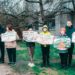 У Вербну неділю дніпряни влаштували мітинг біля храму на Перемозі, настоятель якого не бажає переходити до ПЦУ