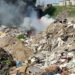 У Діївці горить стихійне сміттєзвалище