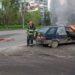 У Павлограді на ходу загорівся  легковик