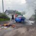 У Дніпрі під час руху загорівся легковик