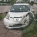 На набережній Дніпра Nissan зніс світлофор