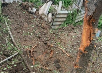 Поліція показала фото наслідків після останнього обстрілу Нікополя