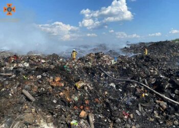 У Підгородному палав полігон для переробки твердих побутових відходів