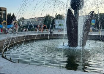 У Покрові затримали хулігана, який оголеним купався у фонтані