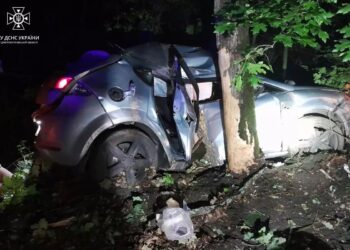 У Павлоградському районі автівка влетіла у дерево: травмувалися 4 людини