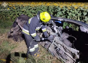 Смертельна ДТП на Павлоградщині: рятувальники вирізали фрагмент тіла водія з потрощеної автівки