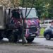 У Дніпрі сміттєвоз протаранив легковик (ВІДЕО)