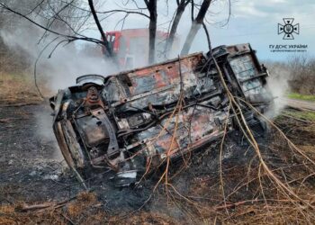 На Нікопольщині 54-річний водій згорів у власному авто внаслідок ДТП
