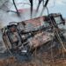На Нікопольщині 54-річний водій згорів у власному авто внаслідок ДТП