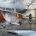 Пожежа внаслідок ворожого обстрілу виникла у Нікополі