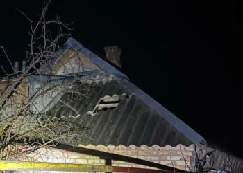 Вночі над Дніпровським районом збили 2 «шахеда»: внаслідок падіння уламків поранено чоловіка