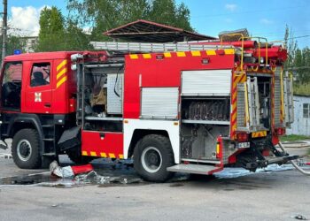 У Нікополі окупанти атакували дроном рятувальників