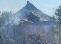 Внаслідок атак по Нікопольщині сталося кілька пожеж: постраждала свійська худоба
