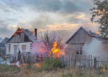 На Нікопольщині сталася пожежа внаслідок ворожих обстрілів