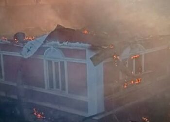Сталася пожежа внаслідок обстрілів Нікопольщини