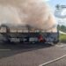 На трасі області згорів пасажирський автобус