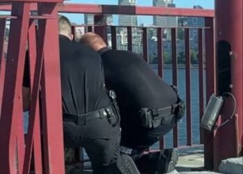 Поліцейські врятували дівчину, яка намагалася стрибнути з Нового мосту