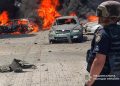 У Дніпрі після ворожої атаки згоріли 14 автомобілів